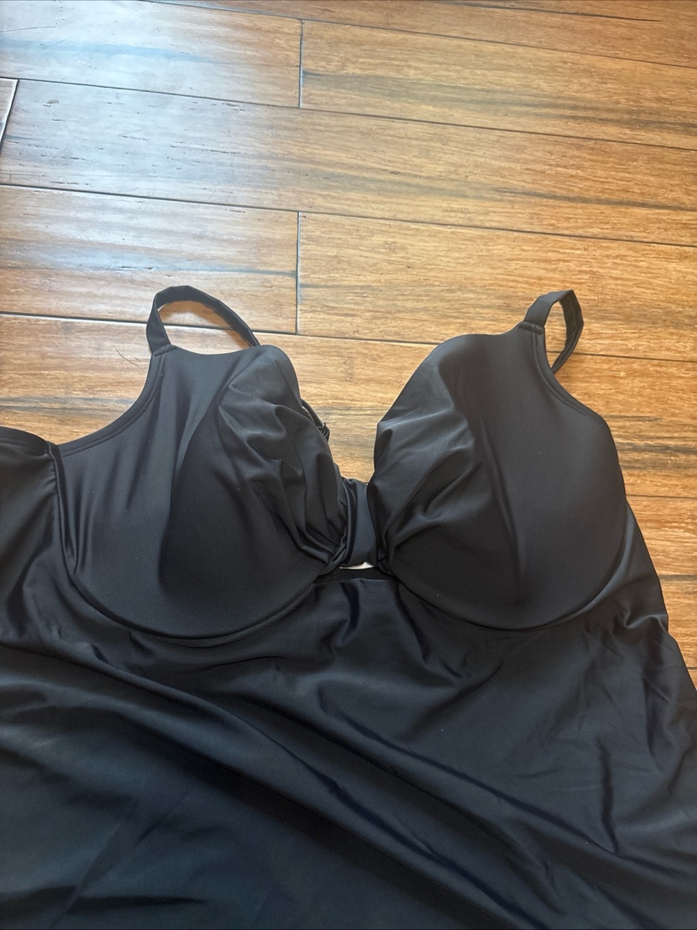 Swim By Cacique 2 Piece  Black Swimsuit Top Size 46D  Bottom Size 20 - Picture 3 of 9